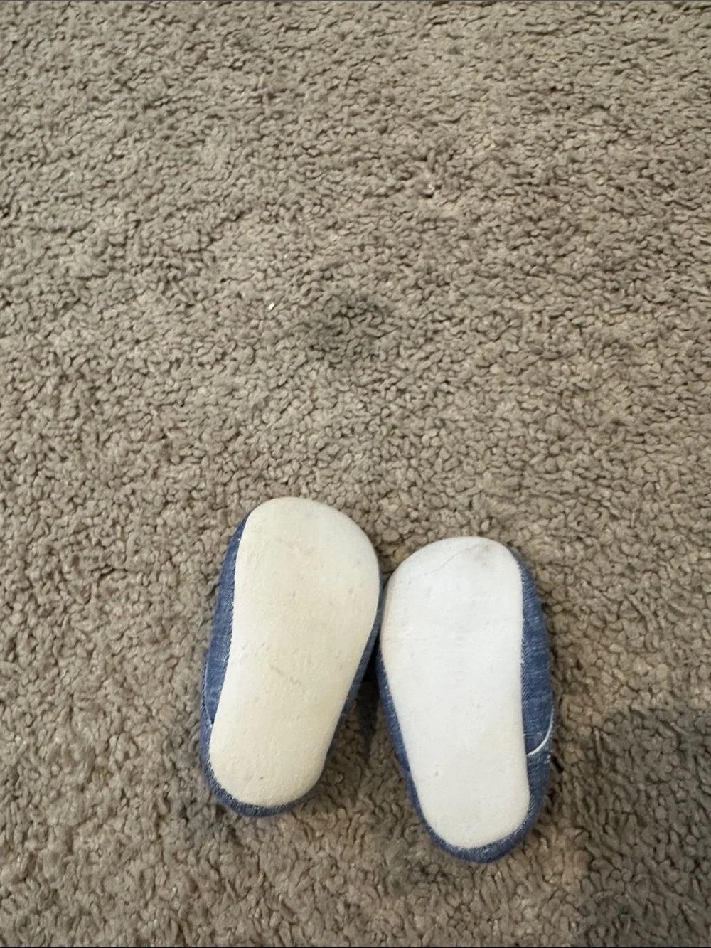 Janie and Jack Chambray Knot Strap Mary Jane crib Shoes 0-3m
